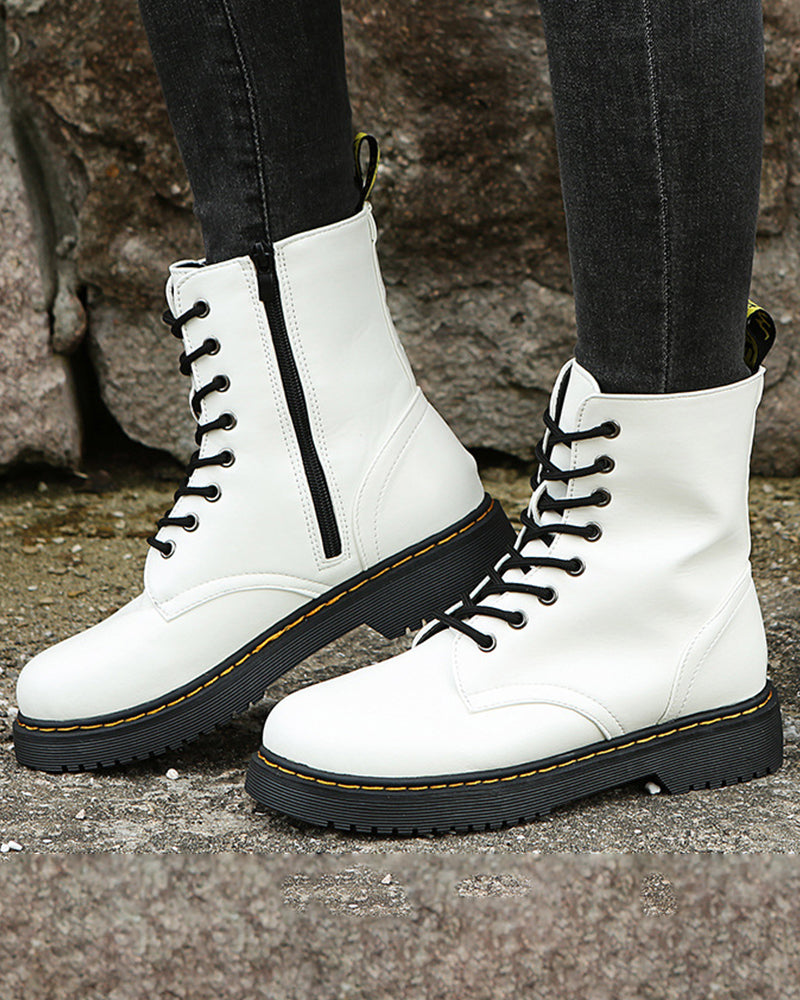 Olivia - Botines Robustos con Cordones