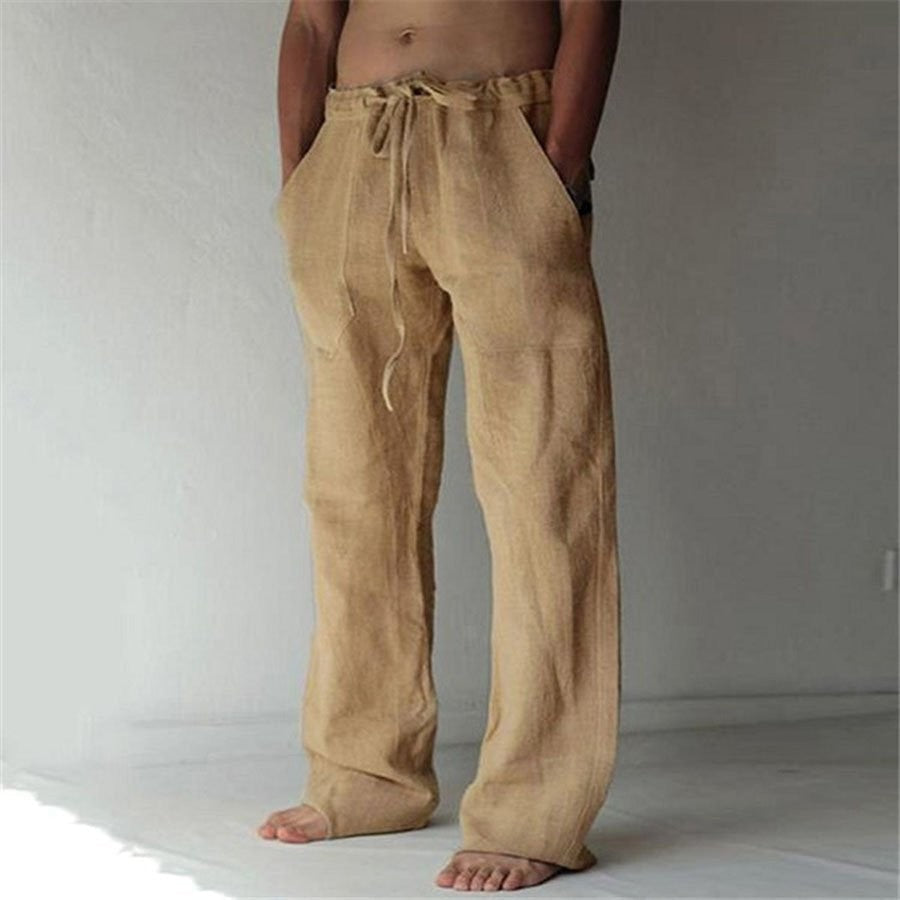 Anton - Pantalones Casual Lisos para Hombre