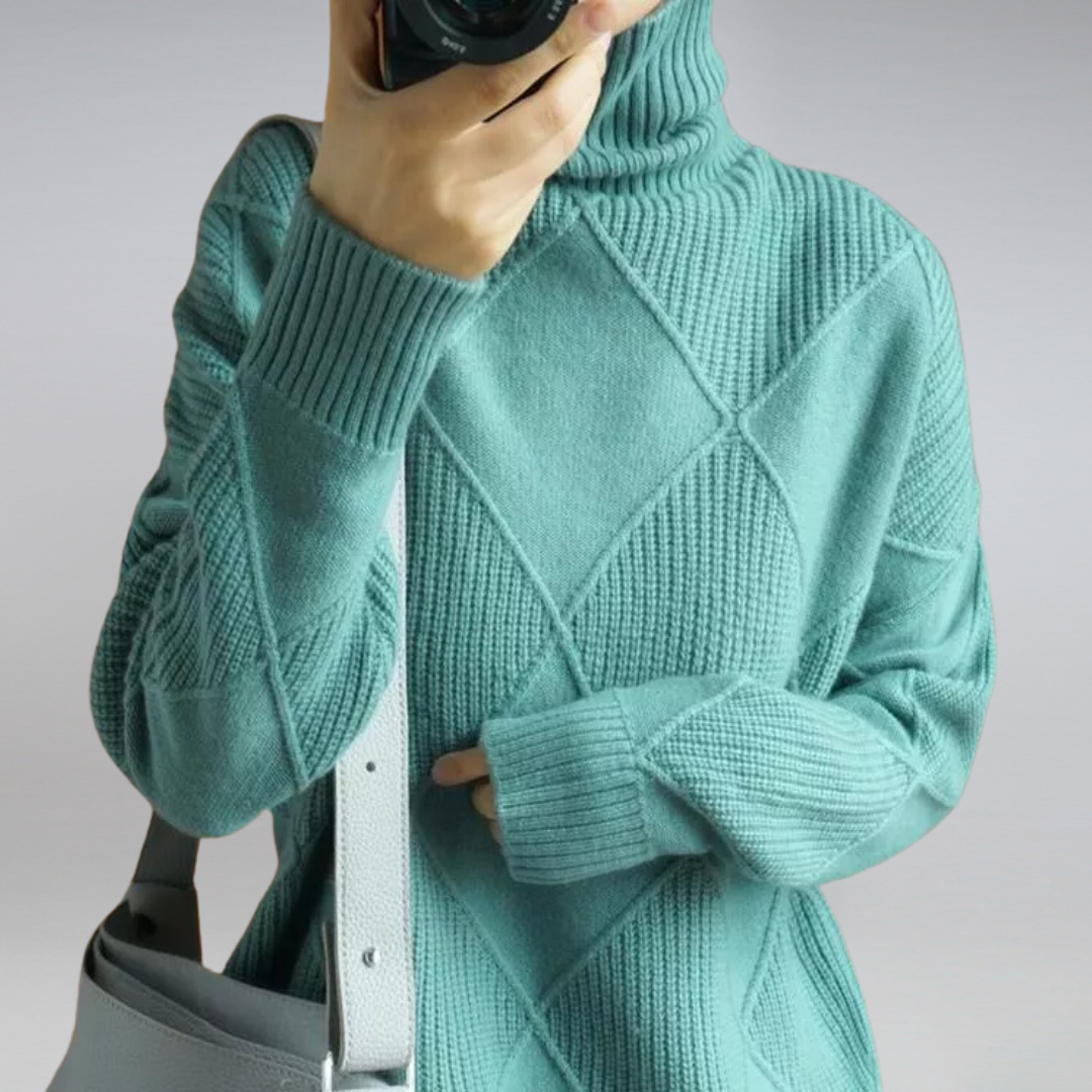 Camille - Suéter de cuello alto para mujeres