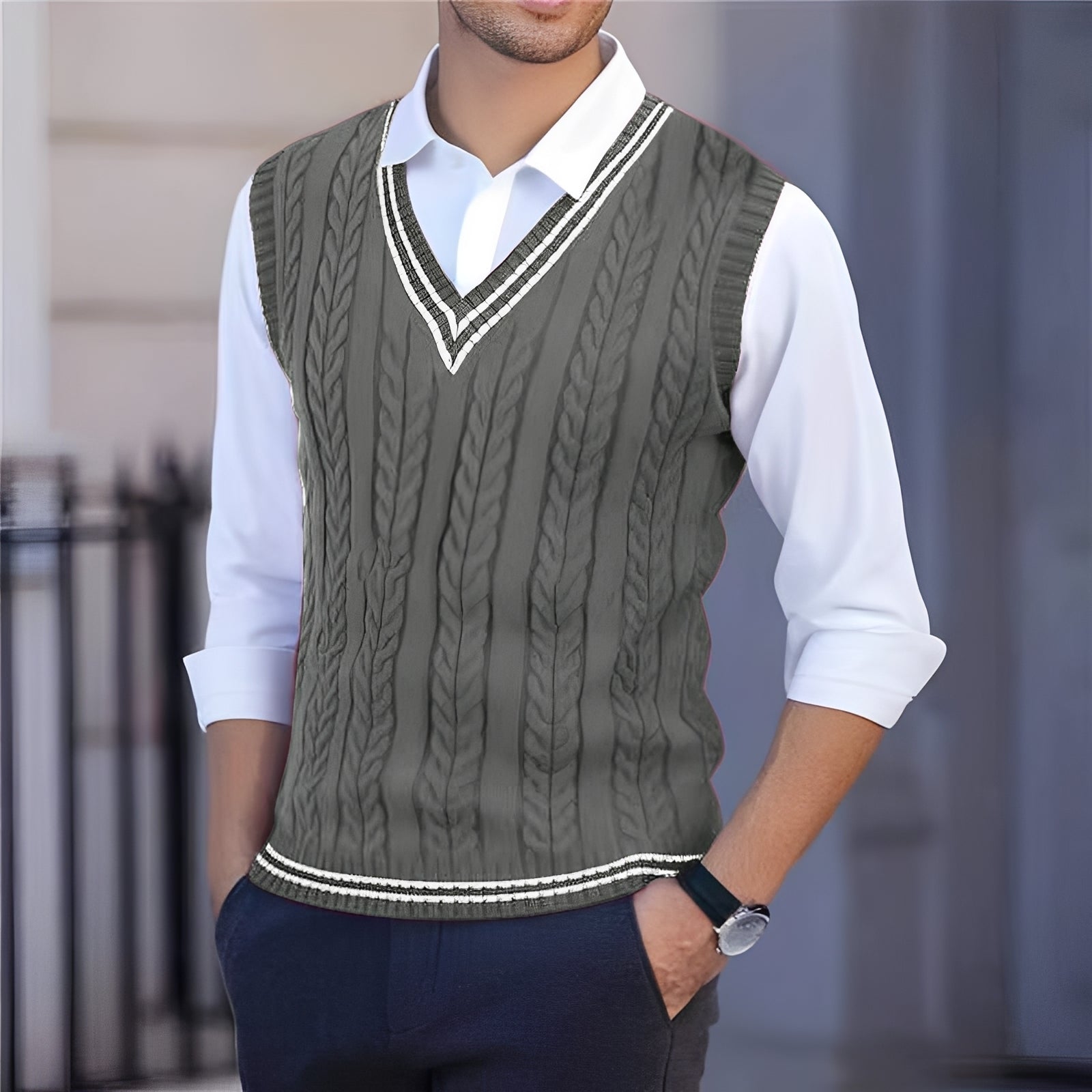 Bobbie - Chaleco con Cuello en V Estiloso