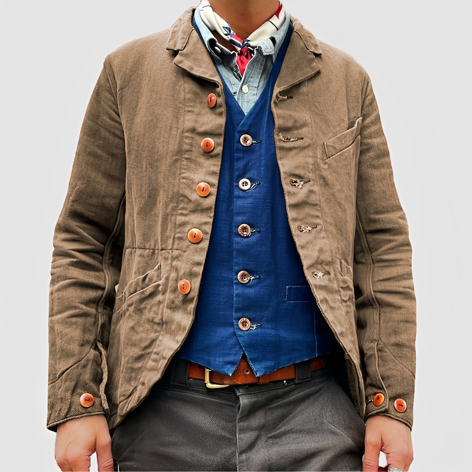Rick - Chaqueta Casual con Múltiples Bolsillos