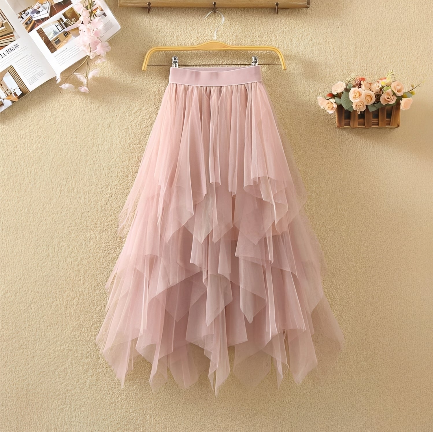 Rosie - Elegante falda asimétrica para damas