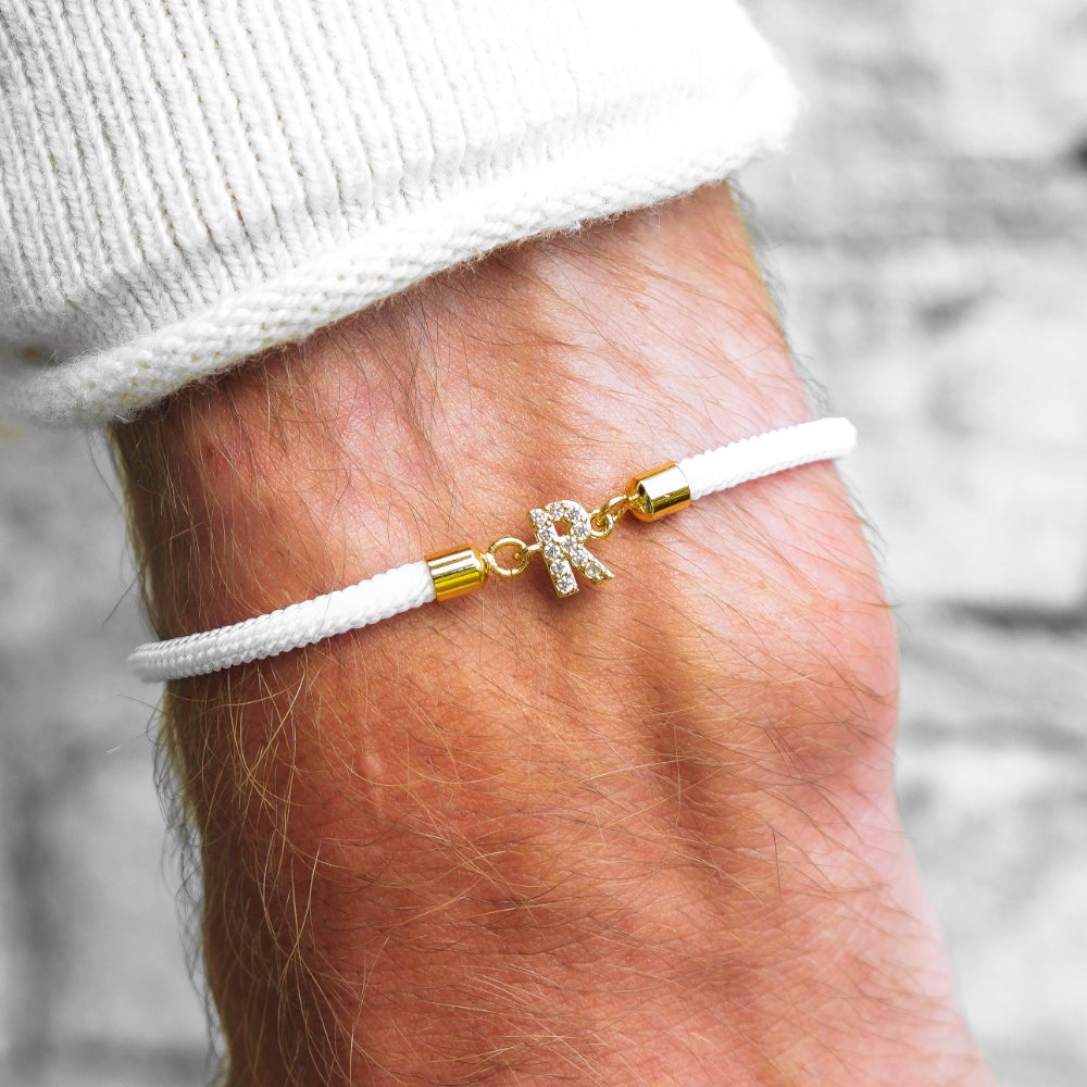 Calla – Pulsera ajustable con inicial personalizada