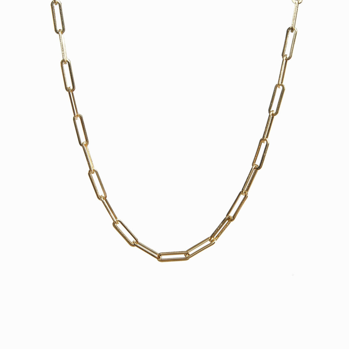 Elisa – Collar con eslabones dorados