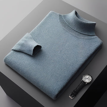 Osborn - Suéter de cuello alto sencillo para hombres