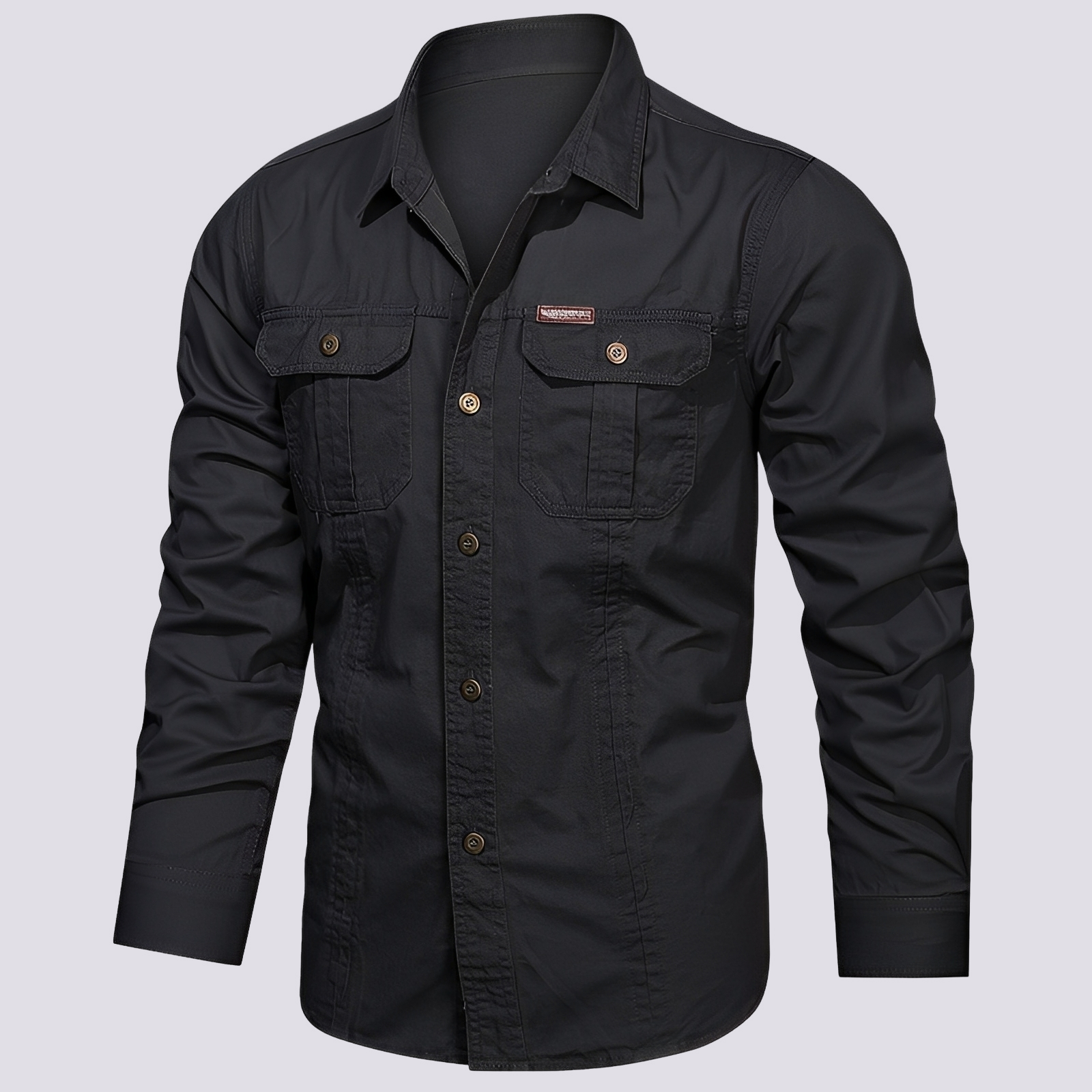 Franklin - Camisa Casual de Manga Larga