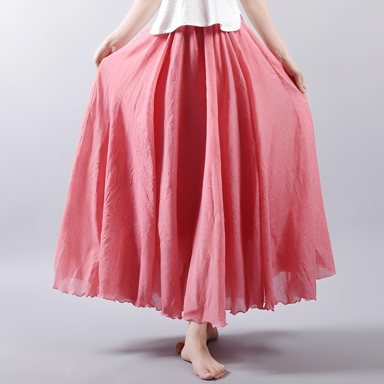 Alina - Falda Maxi Bohemia Fluyente