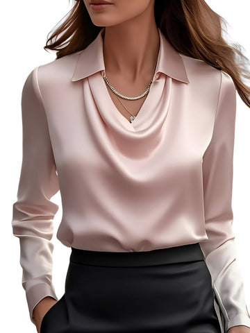 Dionne - Blusa de mujer con mangas largas y estilo