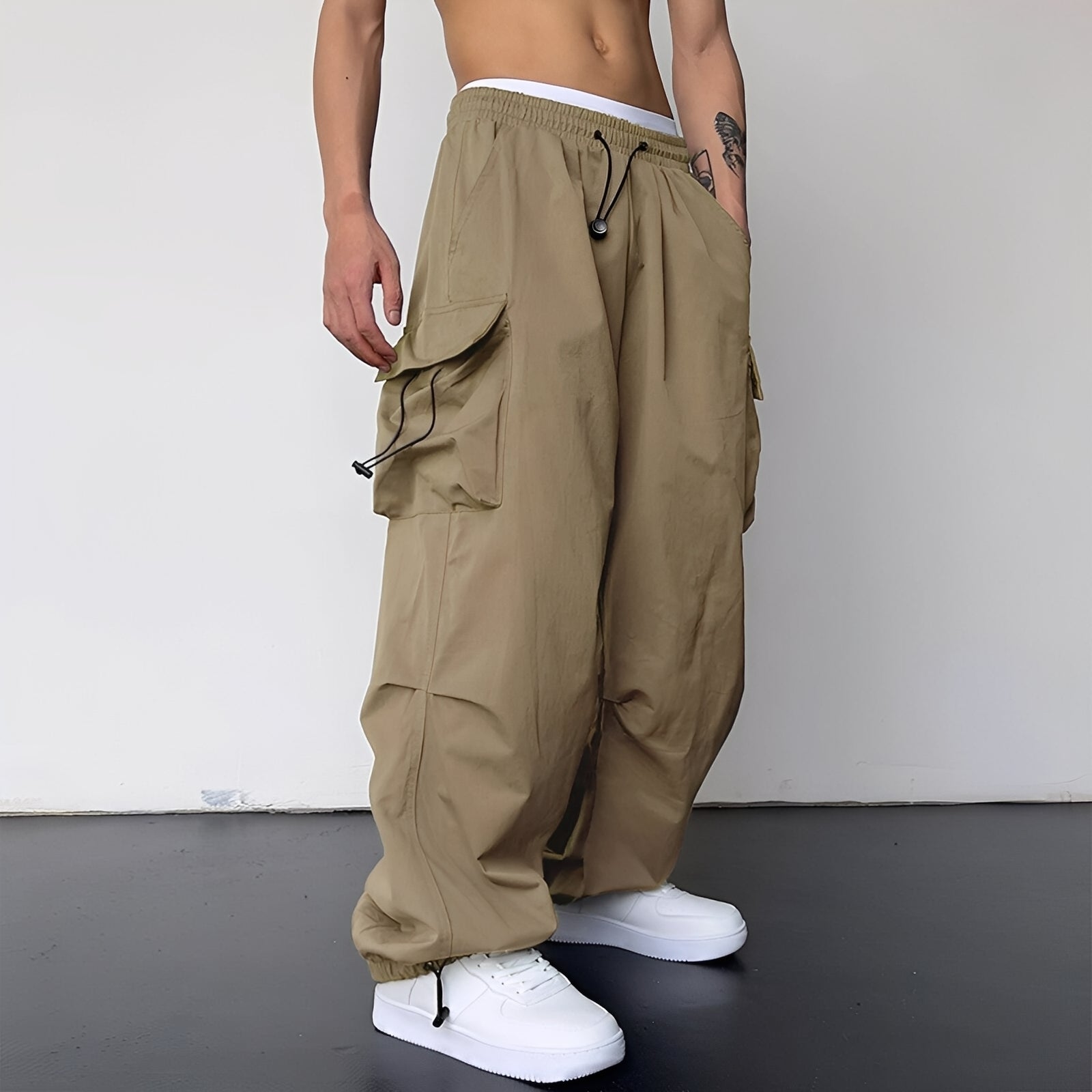 Kaleb - Estilosos pantalones cargo de corte holgado
