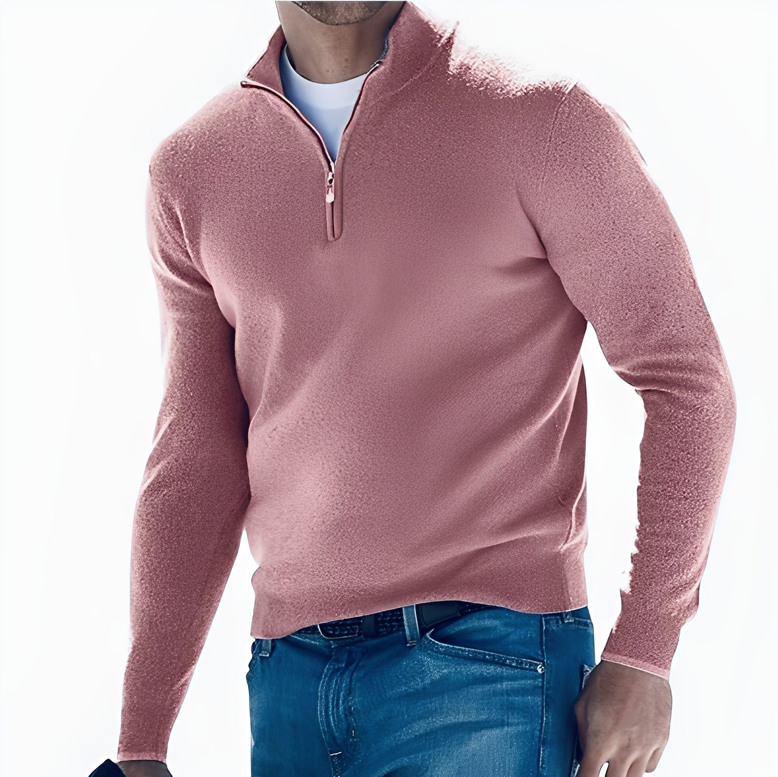 Ralph - Suéter cómodo para hombres con cremallera