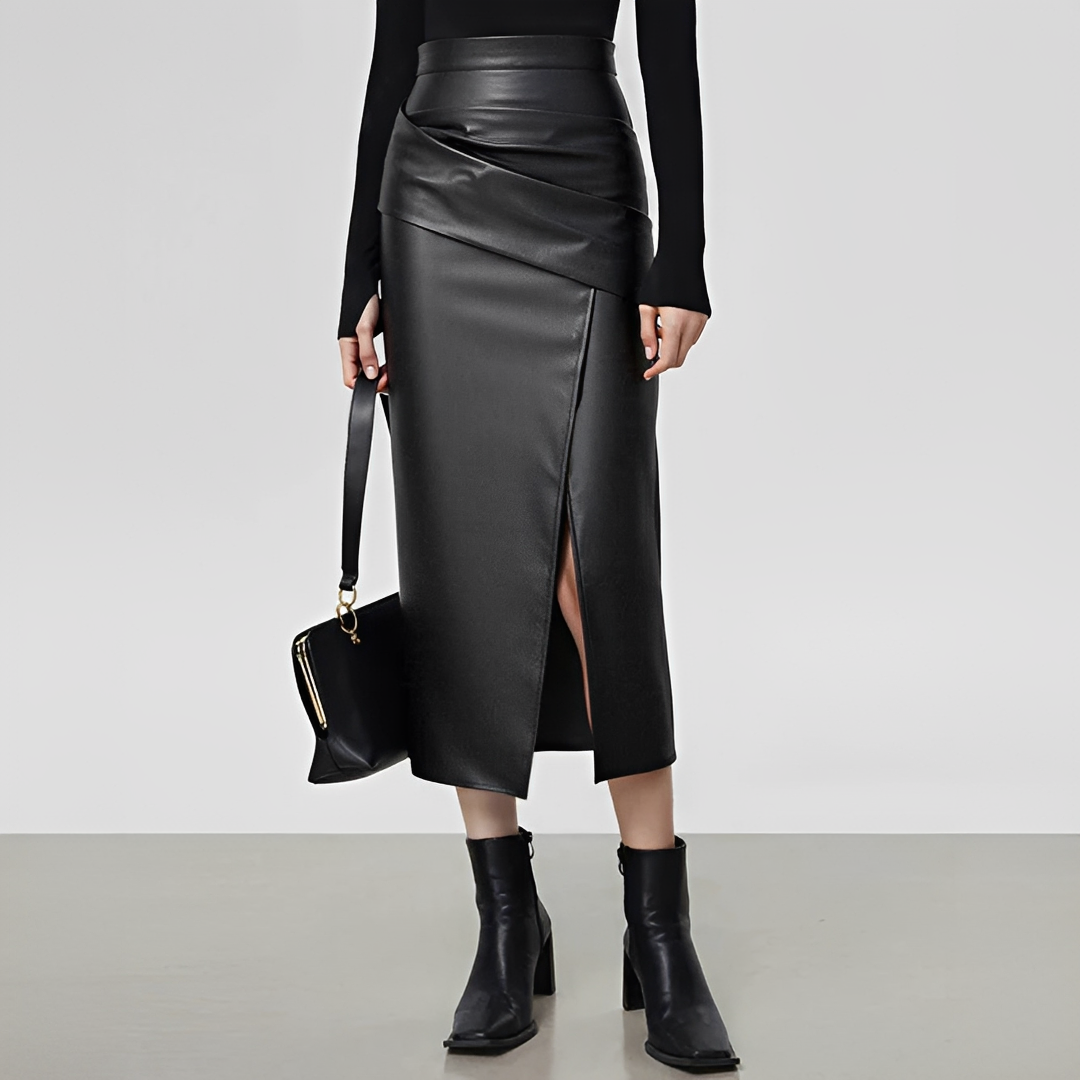 Glyza - Falda midi elegante y chic