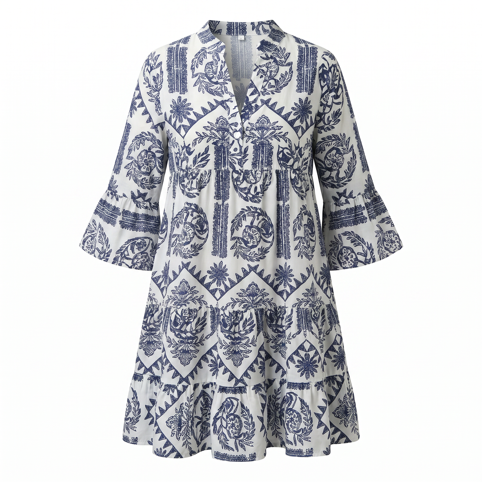 Krisella - Vestido Midi Bohemio Estiloso