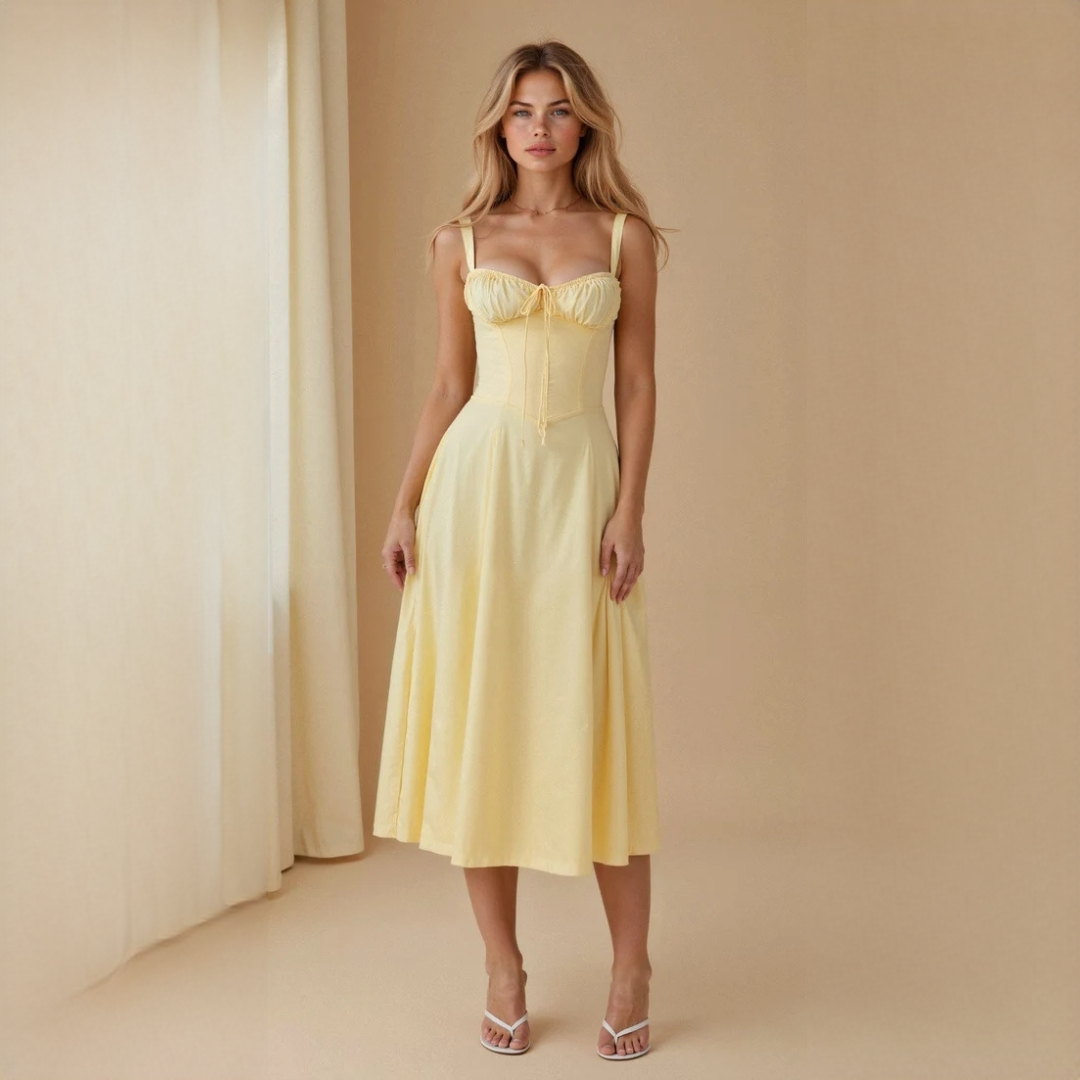 Liana - Vestido midi refinado