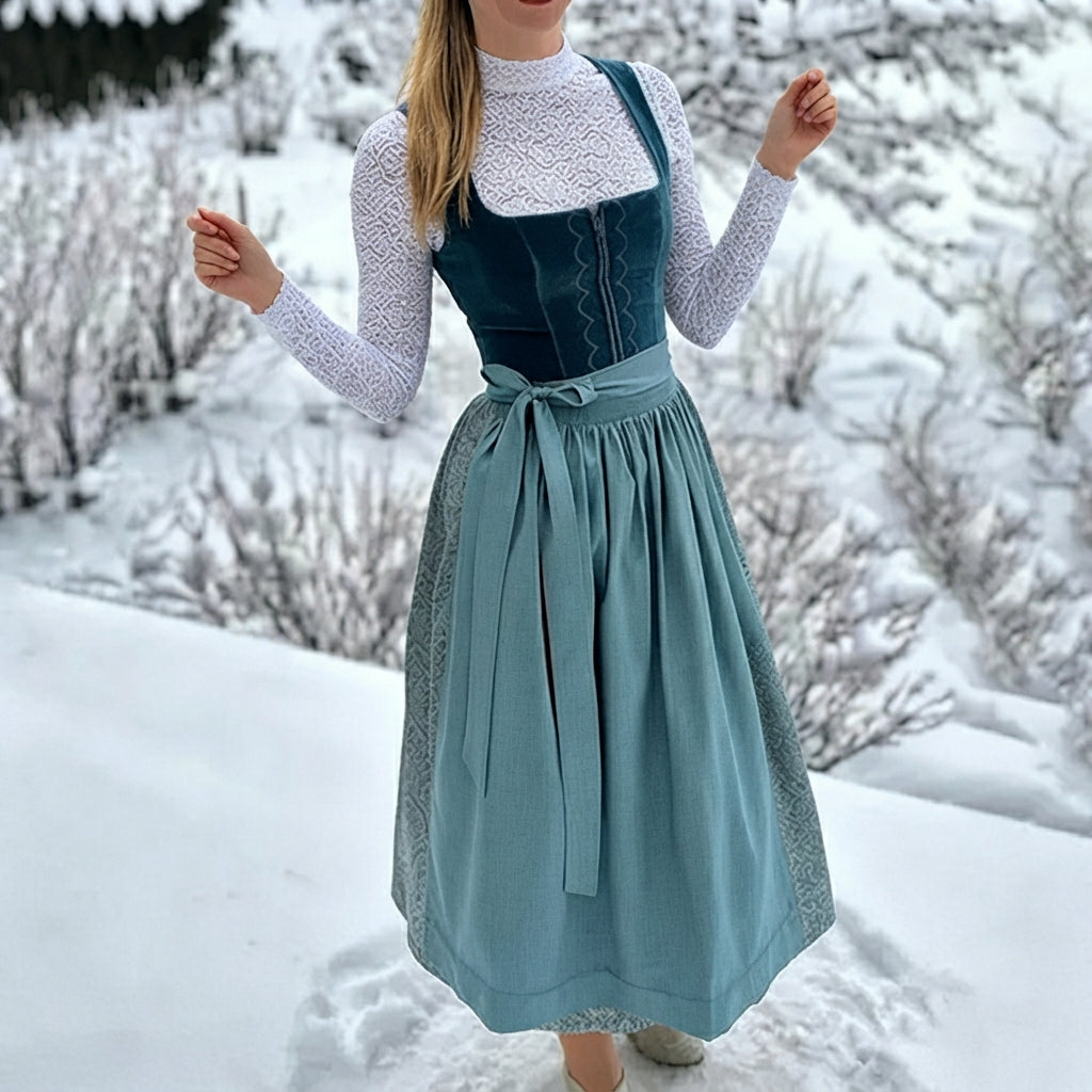 Muriel - Vestido dirndl tradicional sofisticado