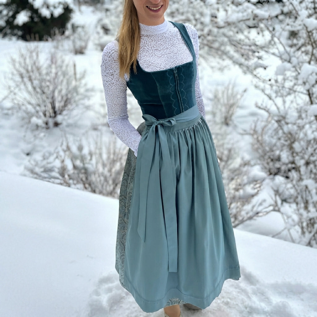 Muriel - Vestido dirndl tradicional sofisticado