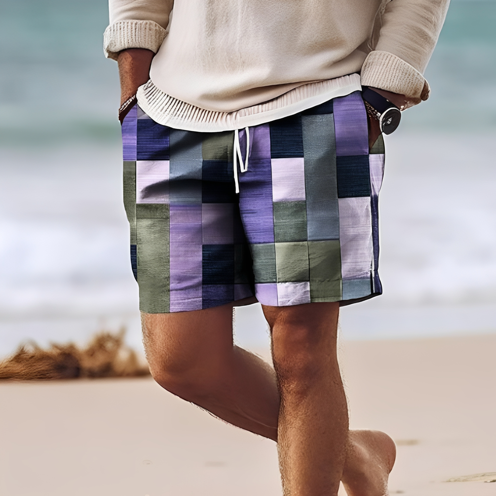 Aidan - Pantalones Cortos de Playa Elegantes