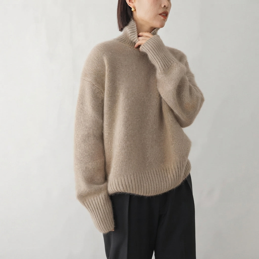 Lea - Suéter con cuello alto sofisticado para mujer