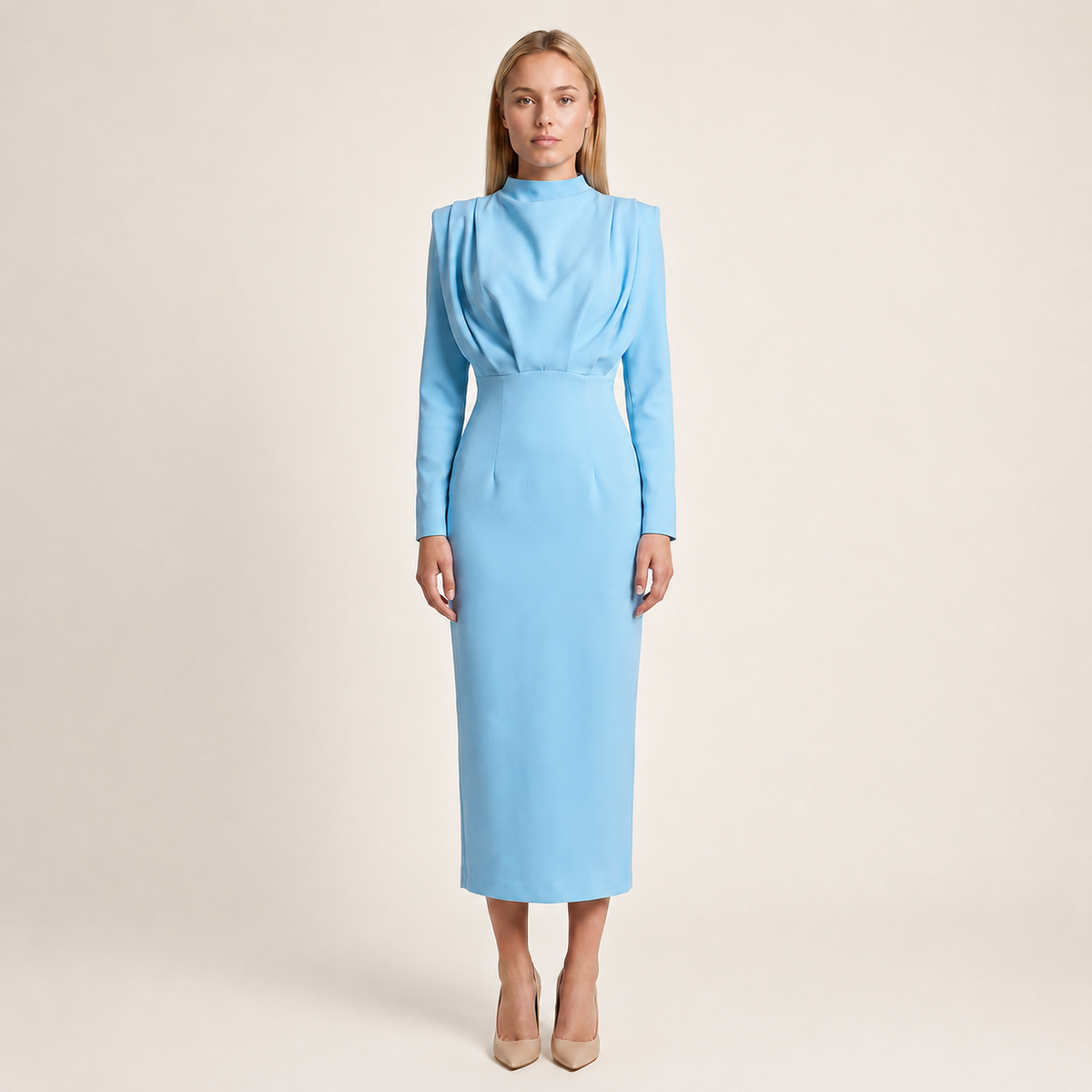 Darby - Vestido de Manga Larga de Moda