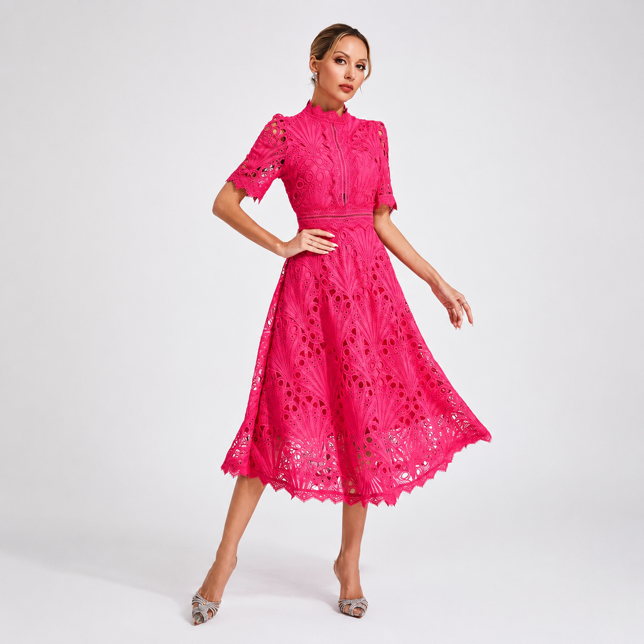 Hallie - Vestido Midi de Estilo