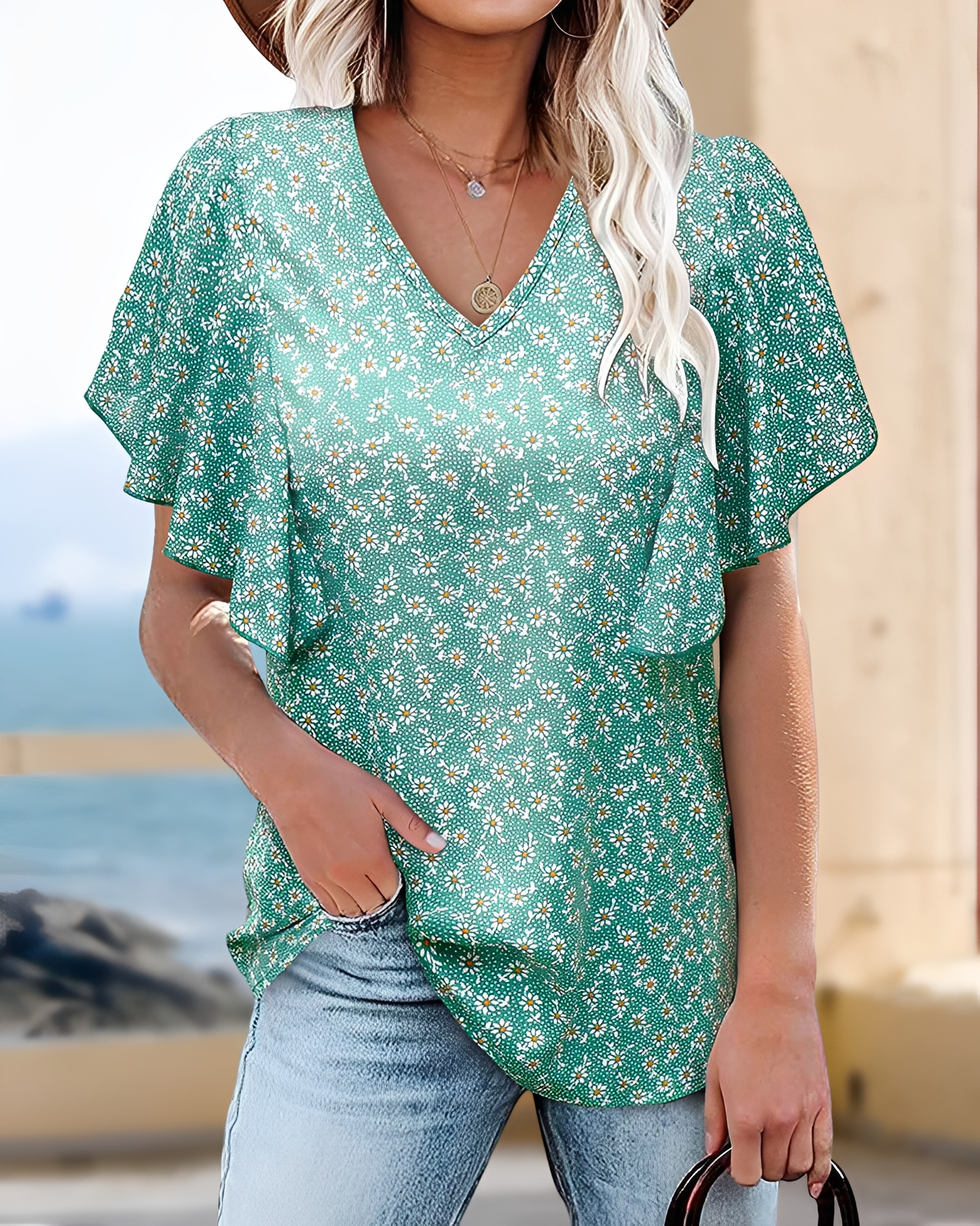 Eleri - Blusa Sofisticada con Escote en V