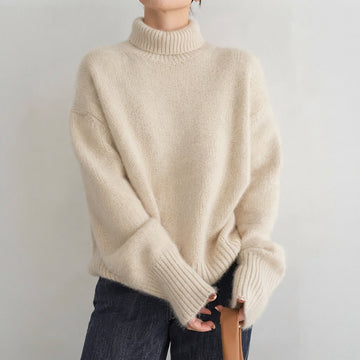 Lea - Suéter con cuello alto sofisticado para mujer
