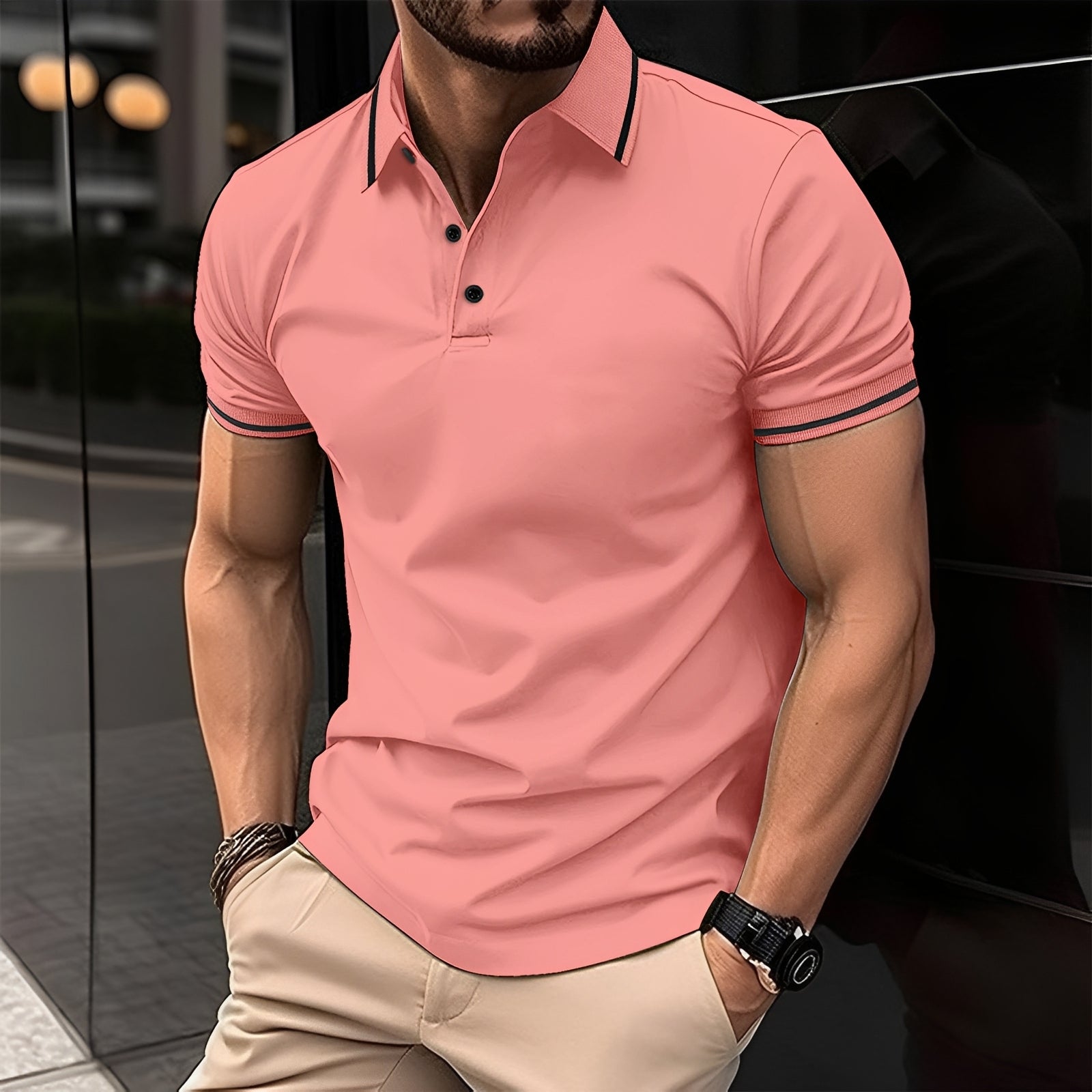 Frank - Camisa Polo con Solapa Elegante