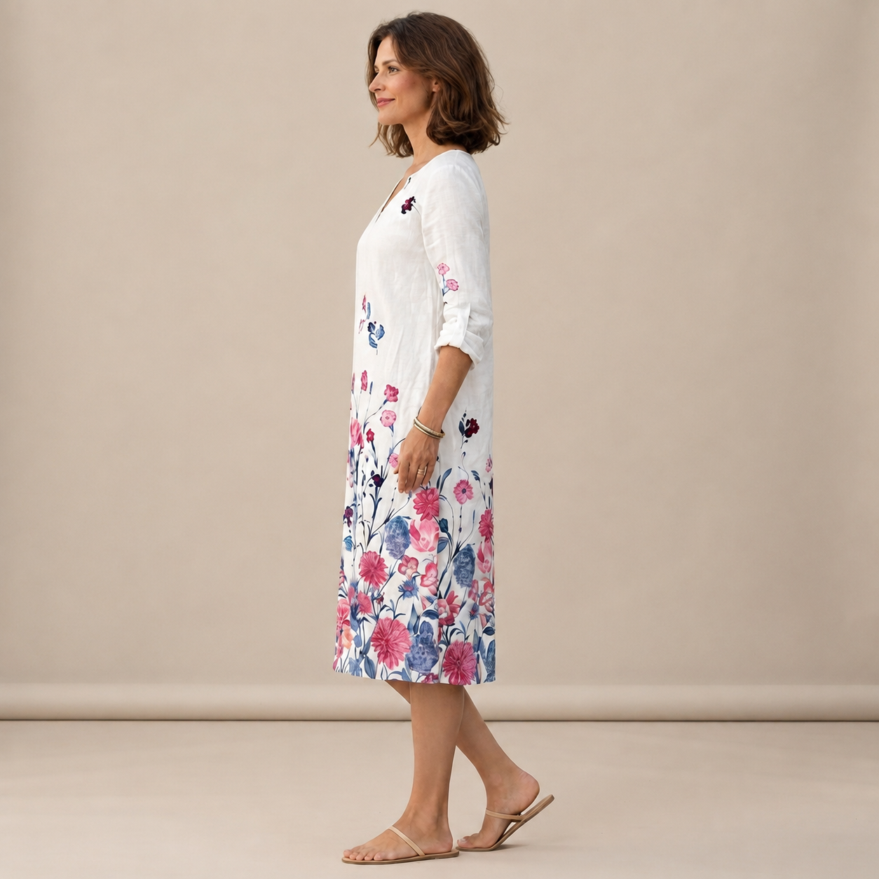 Ninna - Vestido Sofisticado y Suelto con Escote en V