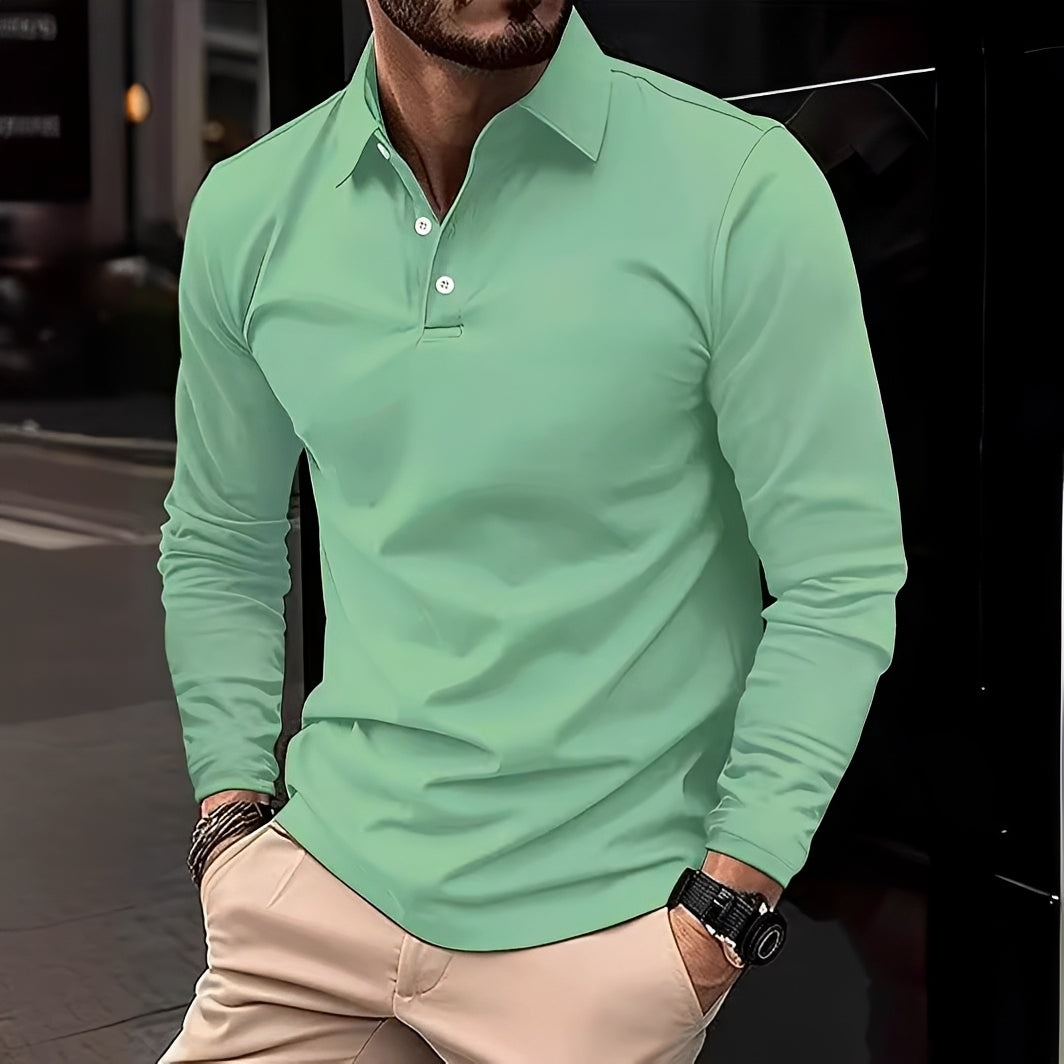Conner – Polo de manga larga para hombre – Informal y cómodo