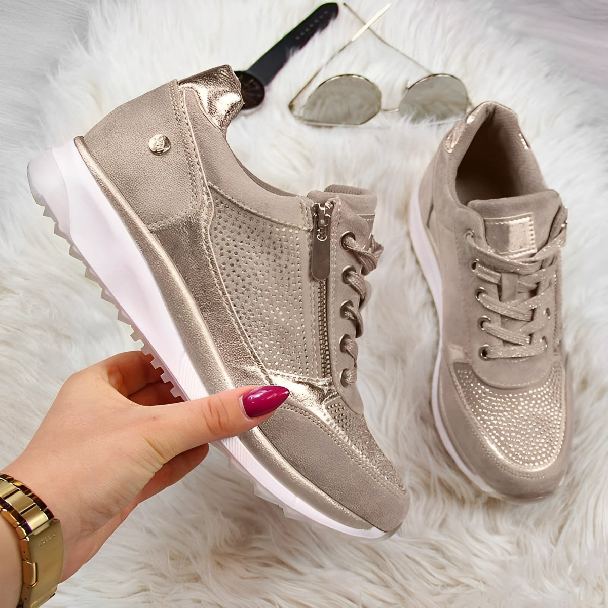 Pro Shoes – Zapatillas Ortopédicas de Soporte con Cremallera