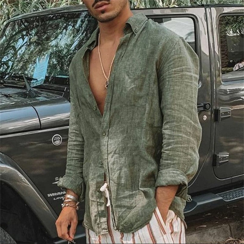 Harlo - Camisa con estilo y botones
