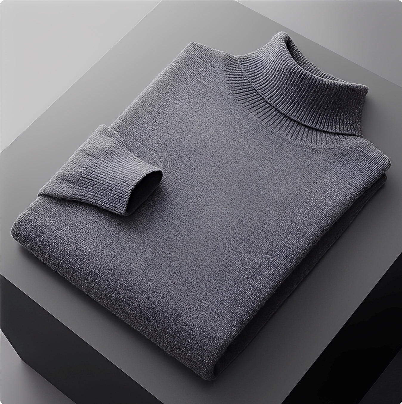 Osborn - Suéter de cuello alto sencillo para hombres