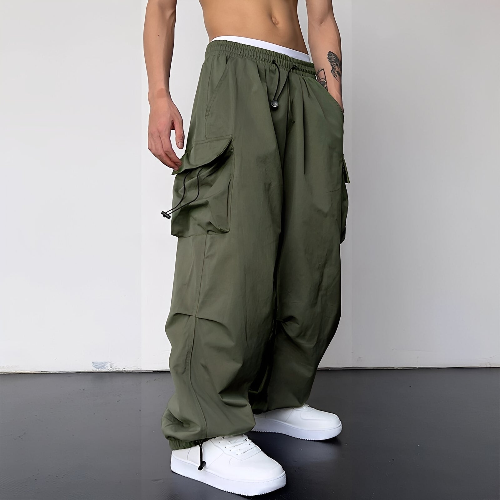 Kaleb - Estilosos pantalones cargo de corte holgado