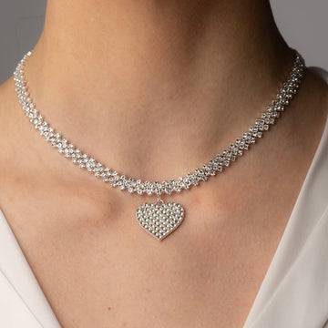 Incrustaciones de circonio - Collar de tenis doble