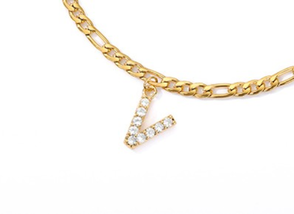 Tobillo con Inicial - Pulsera de tobillo personalizada con tu inicial