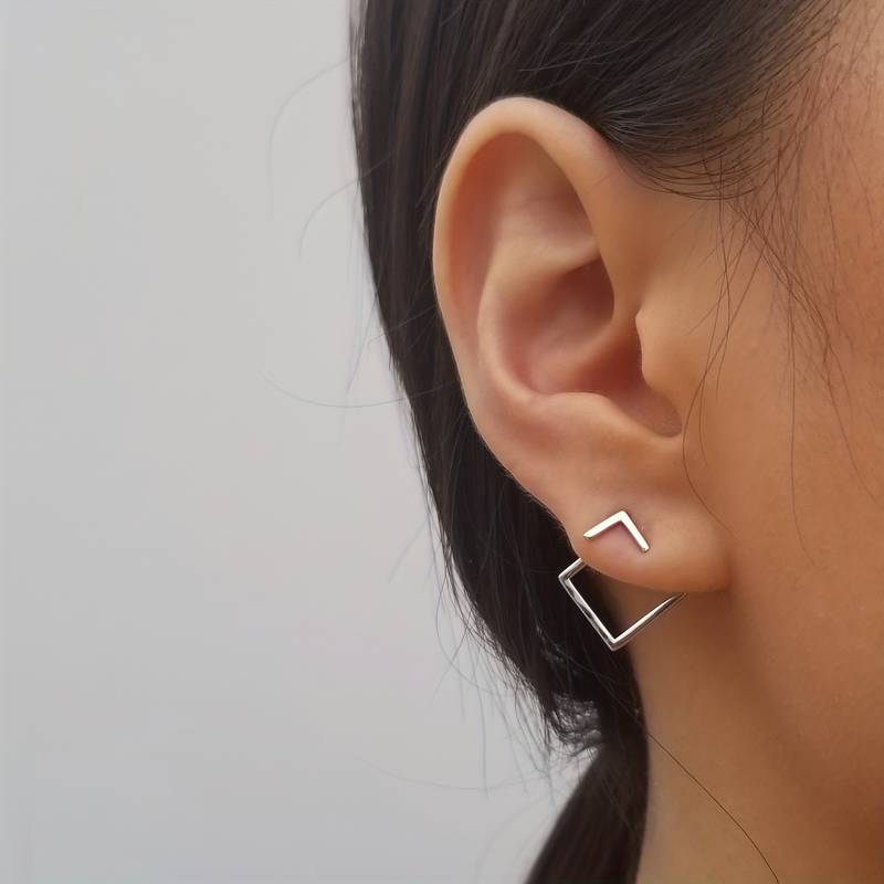 Rombo conectante - Pendientes geométricos minimalistas