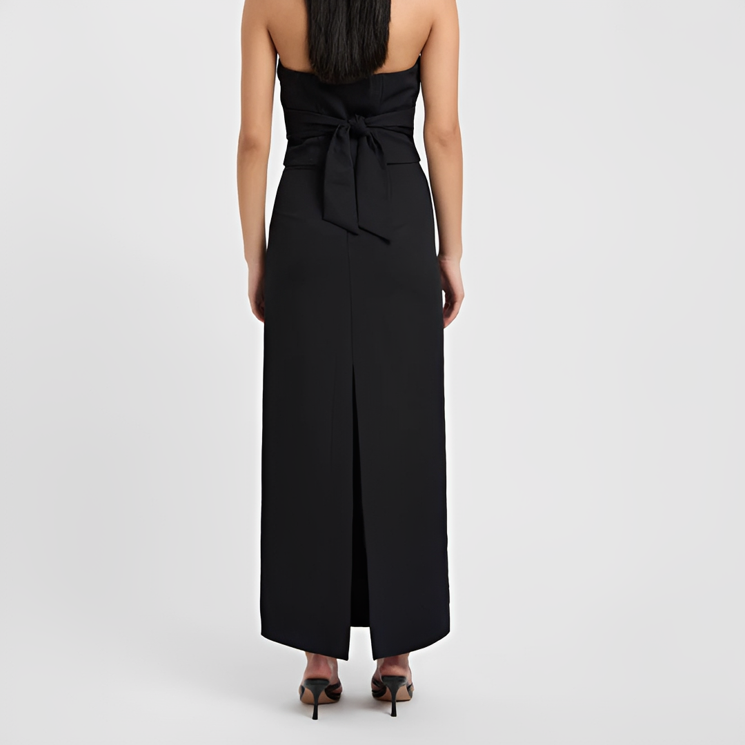 Alita - Elegante falda maxi con abertura trasera