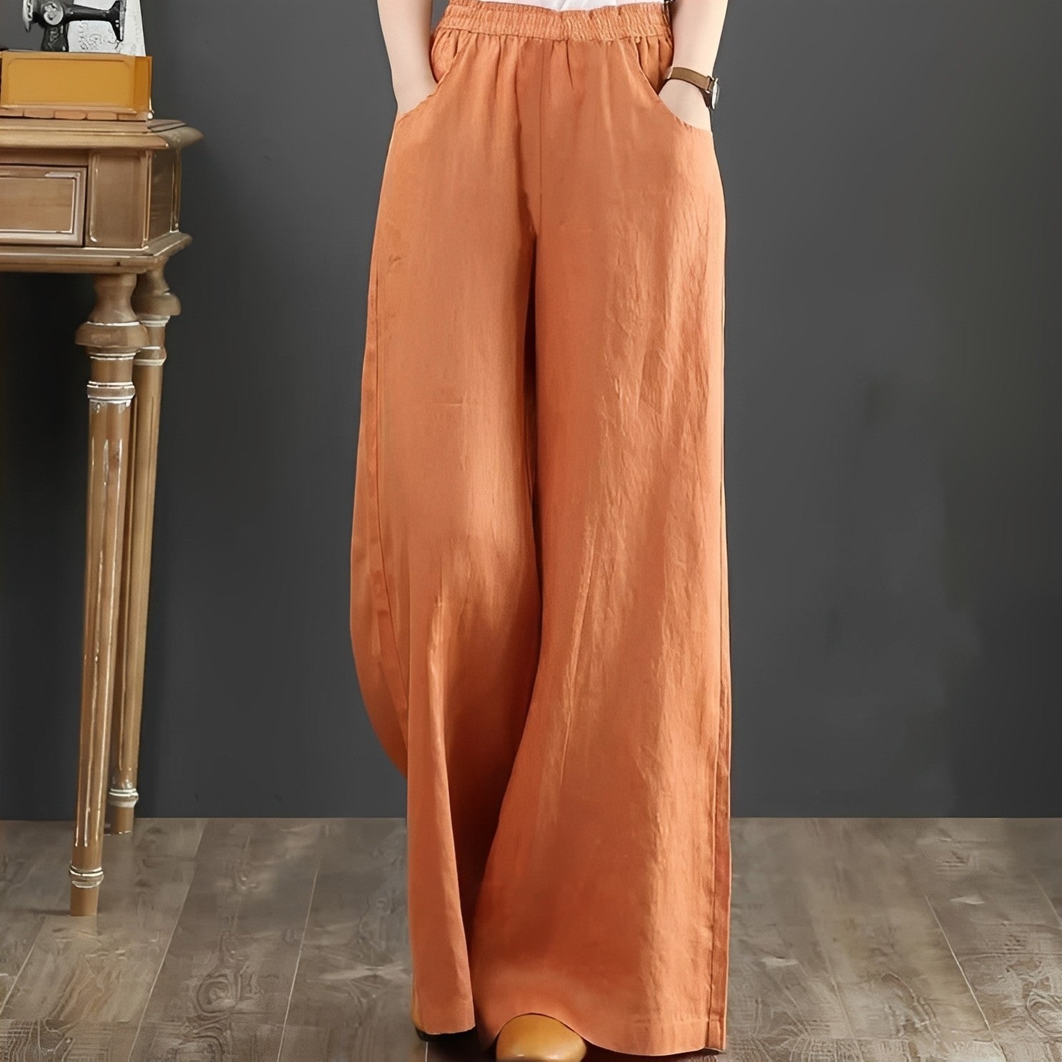 Dorothy - Pantalones cómodos de pierna ancha para damas