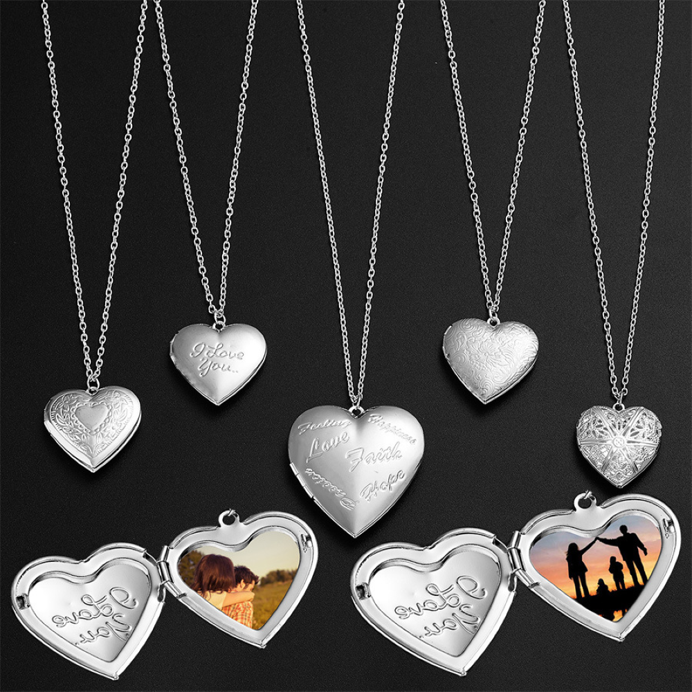 Collar Medallón Corazón - Medallón clásico