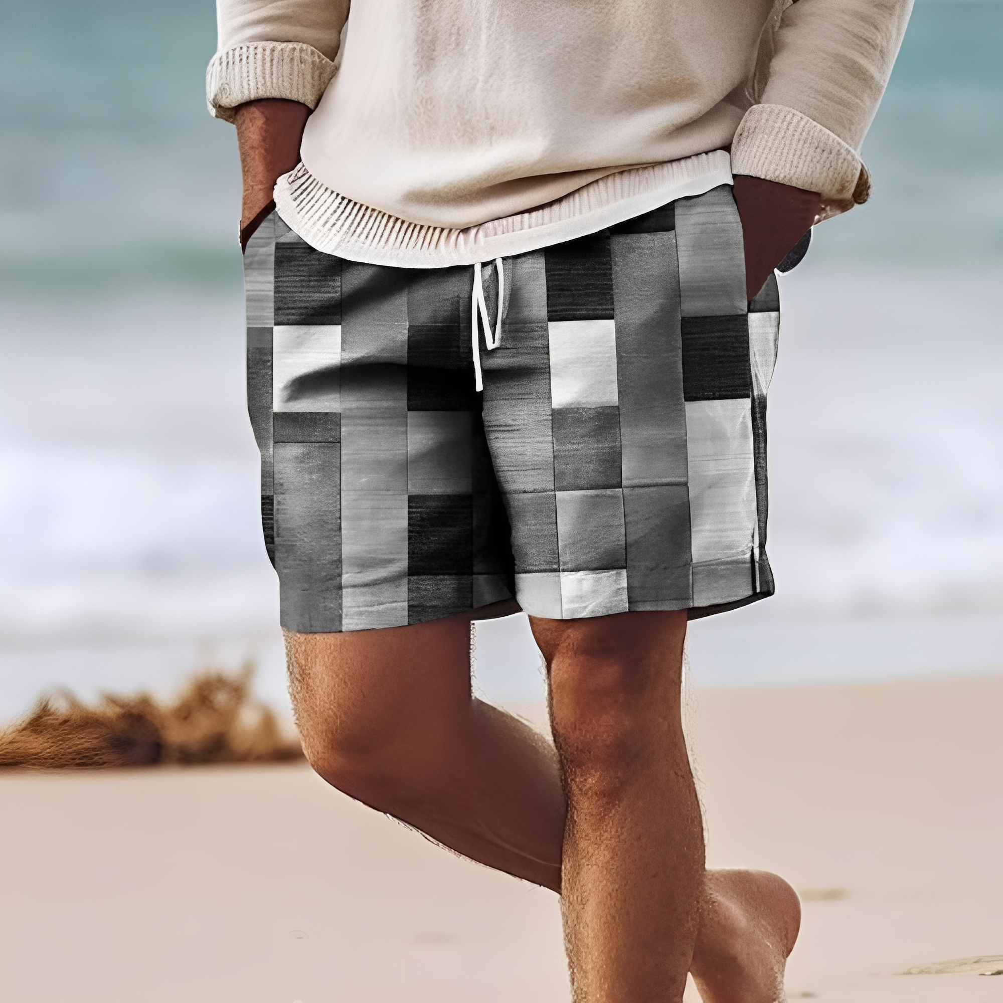 Aidan - Pantalones Cortos de Playa Elegantes