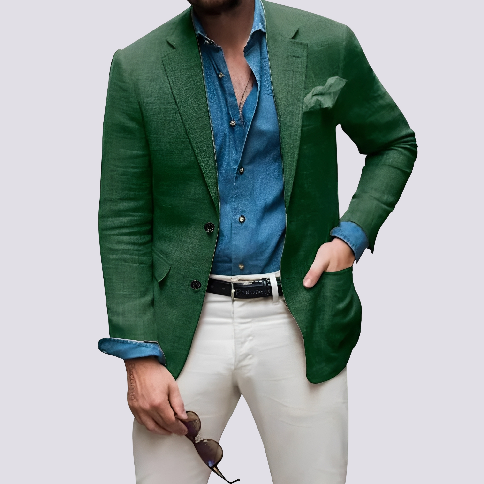 Glenn - Chaqueta elegante para hombres con botones