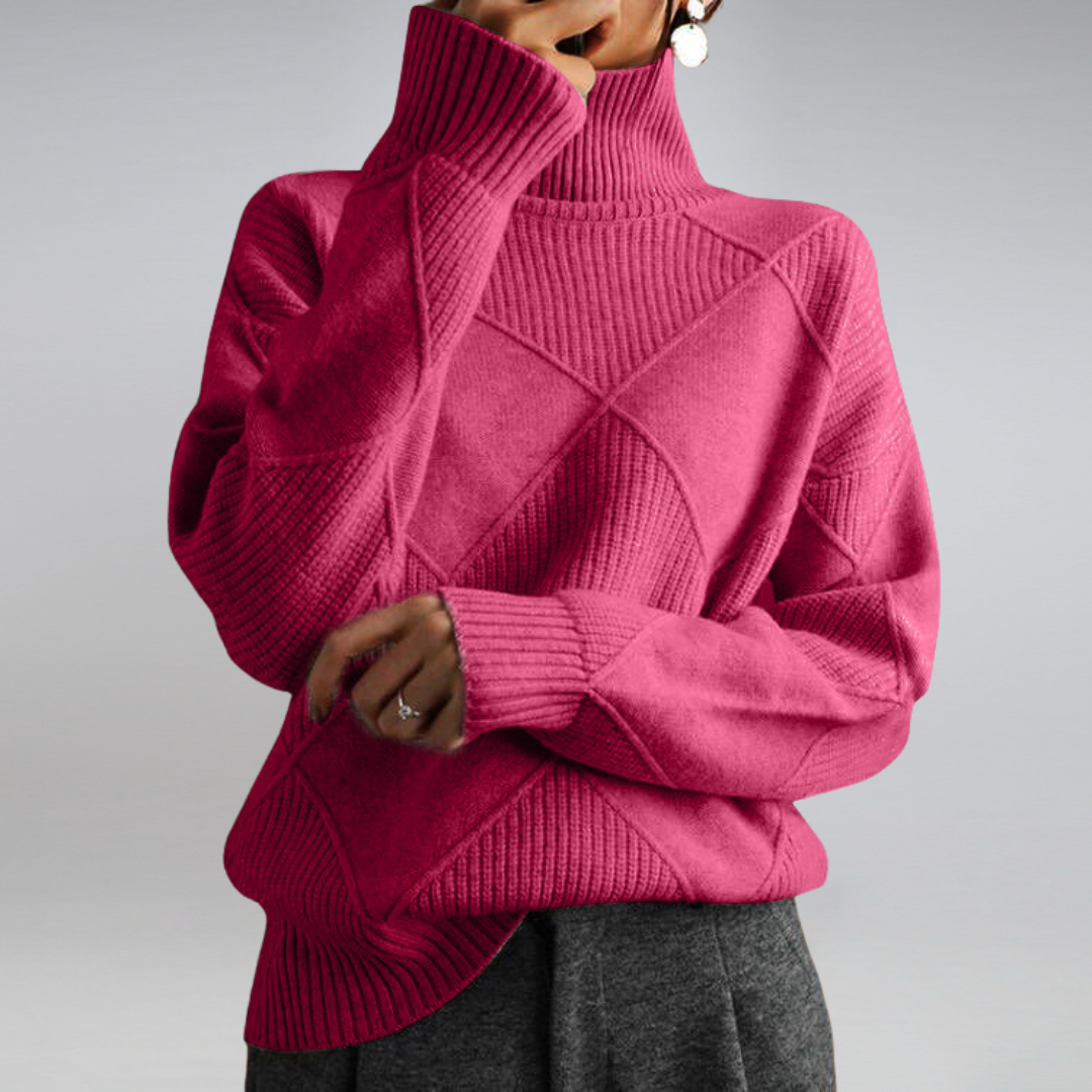 Camille - Suéter de cuello alto para mujeres