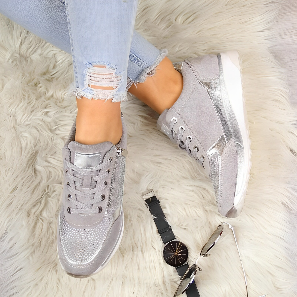 Pro Shoes – Zapatillas Ortopédicas de Soporte con Cremallera