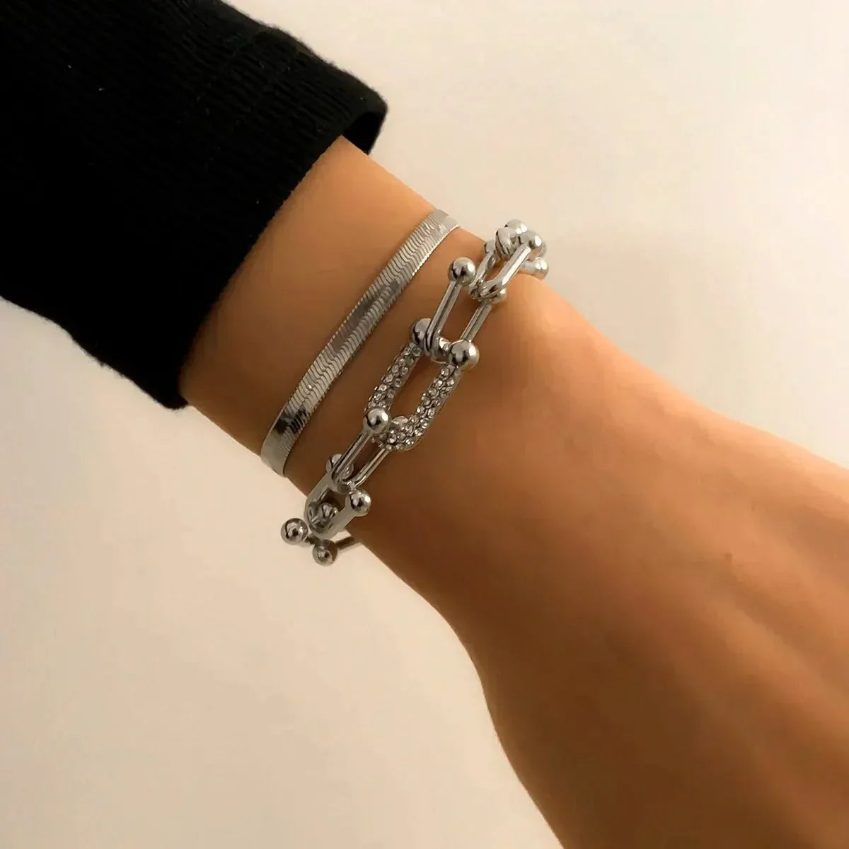 Maelys – Set de Pulseras Cadena y Serpiente