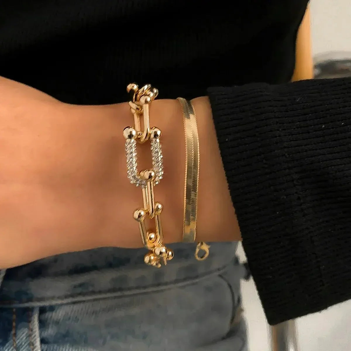 Maelys – Set de Pulseras Cadena y Serpiente