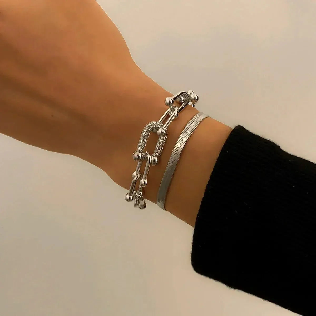 Maelys – Set de Pulseras Cadena y Serpiente