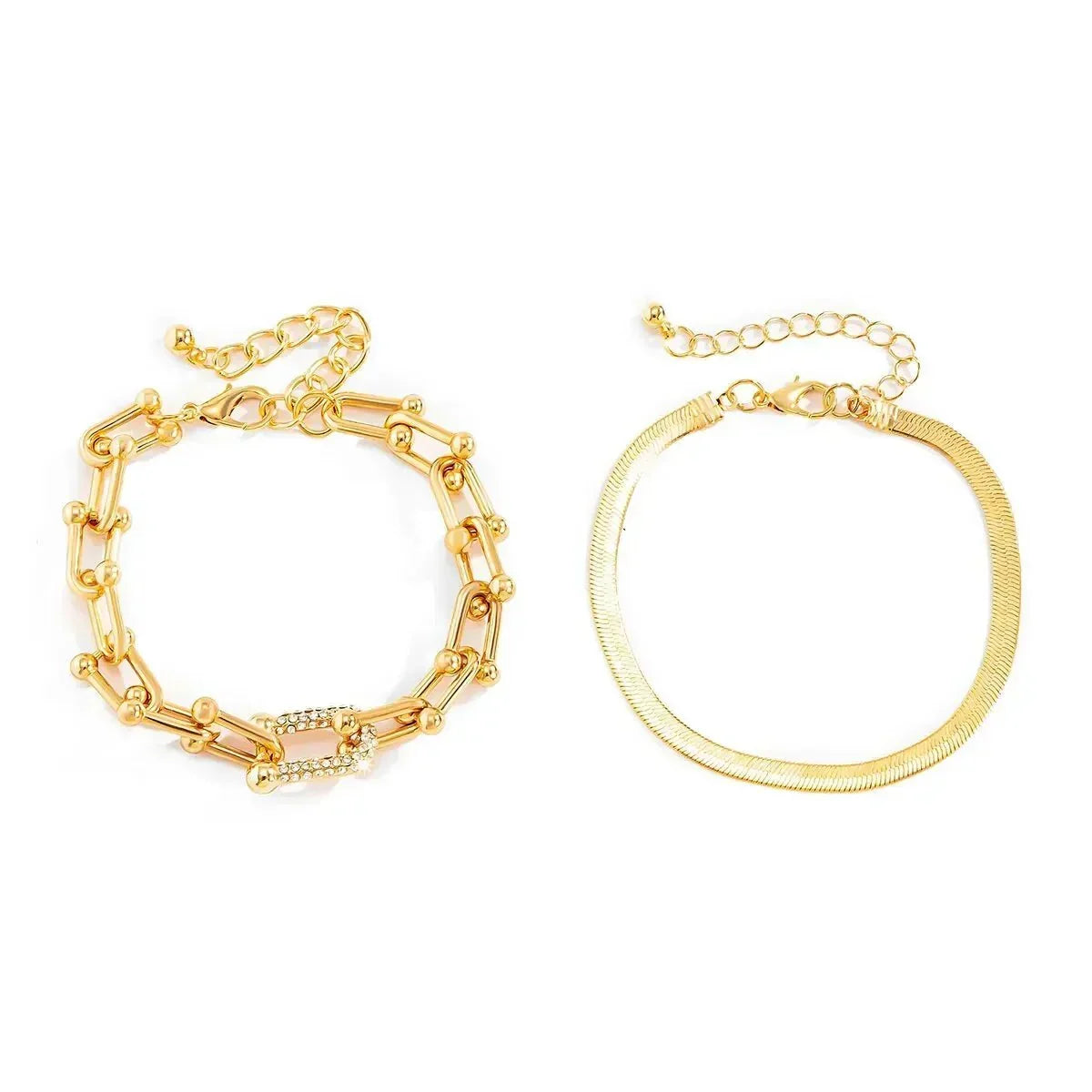Maelys – Set de Pulseras Cadena y Serpiente