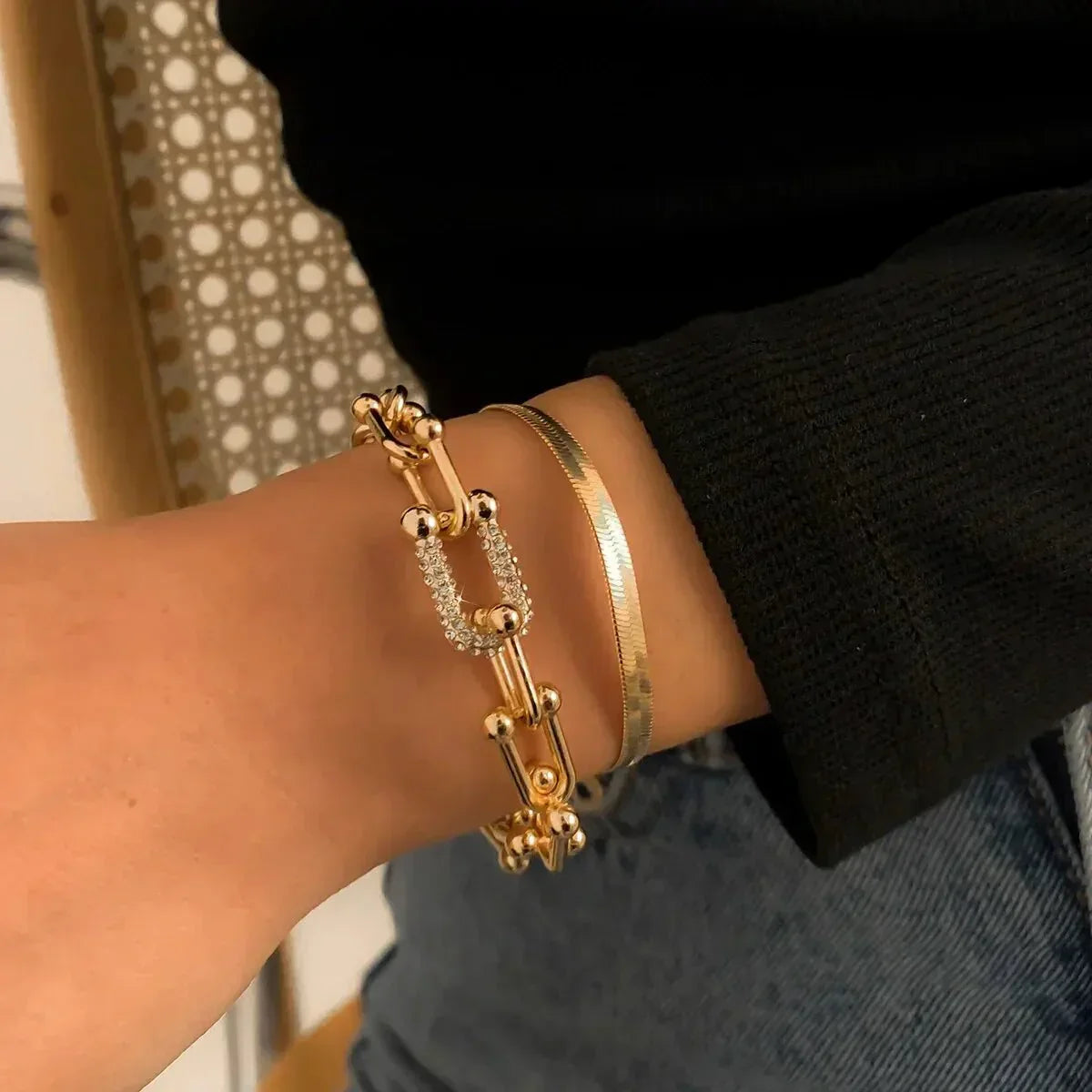 Maelys – Set de Pulseras Cadena y Serpiente