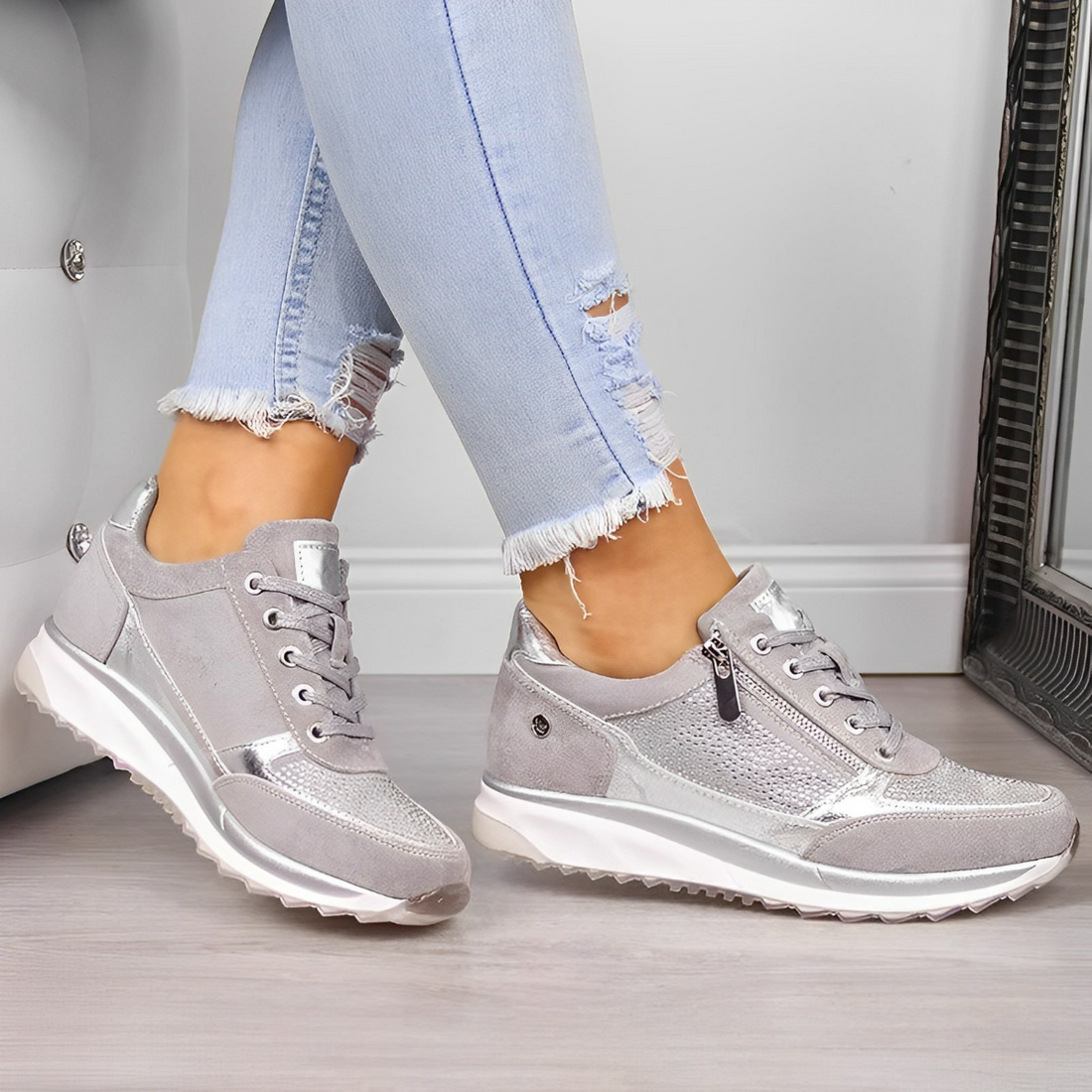 Pro Shoes – Zapatillas Ortopédicas de Soporte con Cremallera