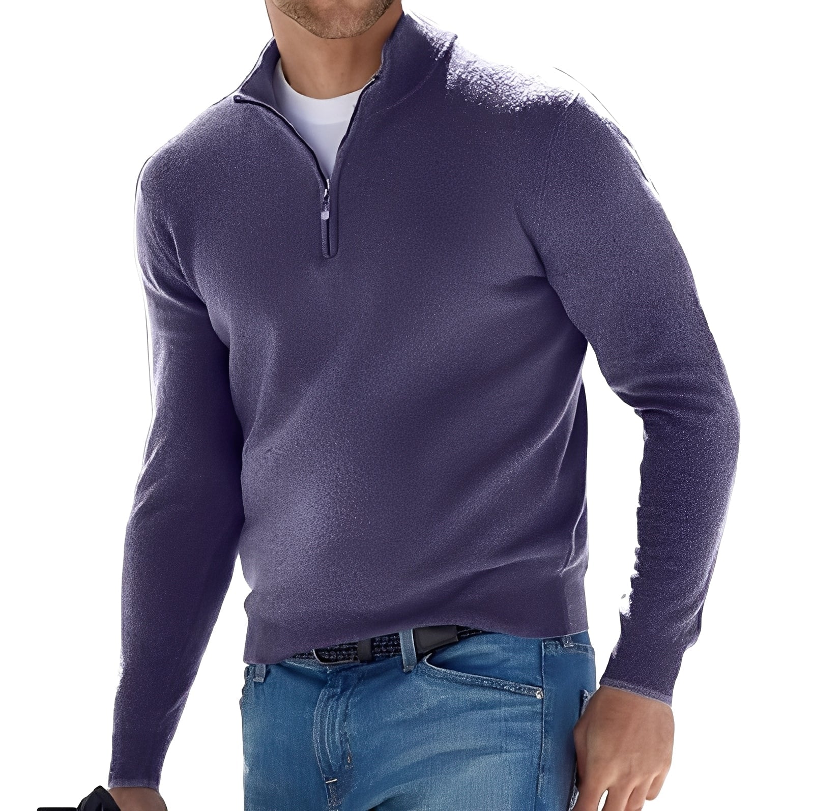 Ralph - Suéter cómodo para hombres con cremallera