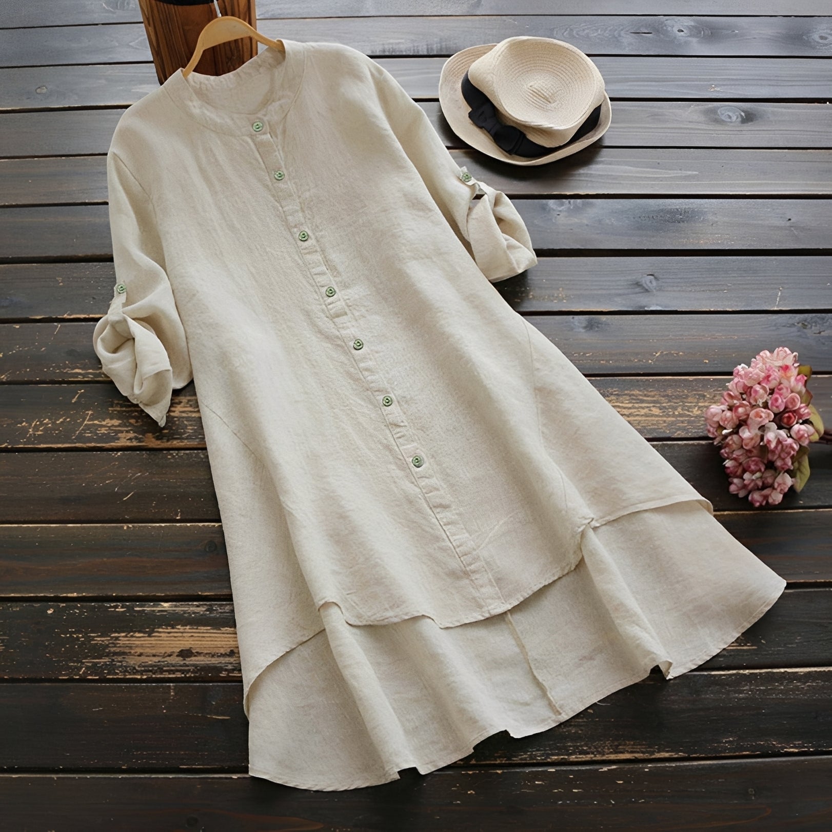 Mildred - Vestido Elegante con Botones